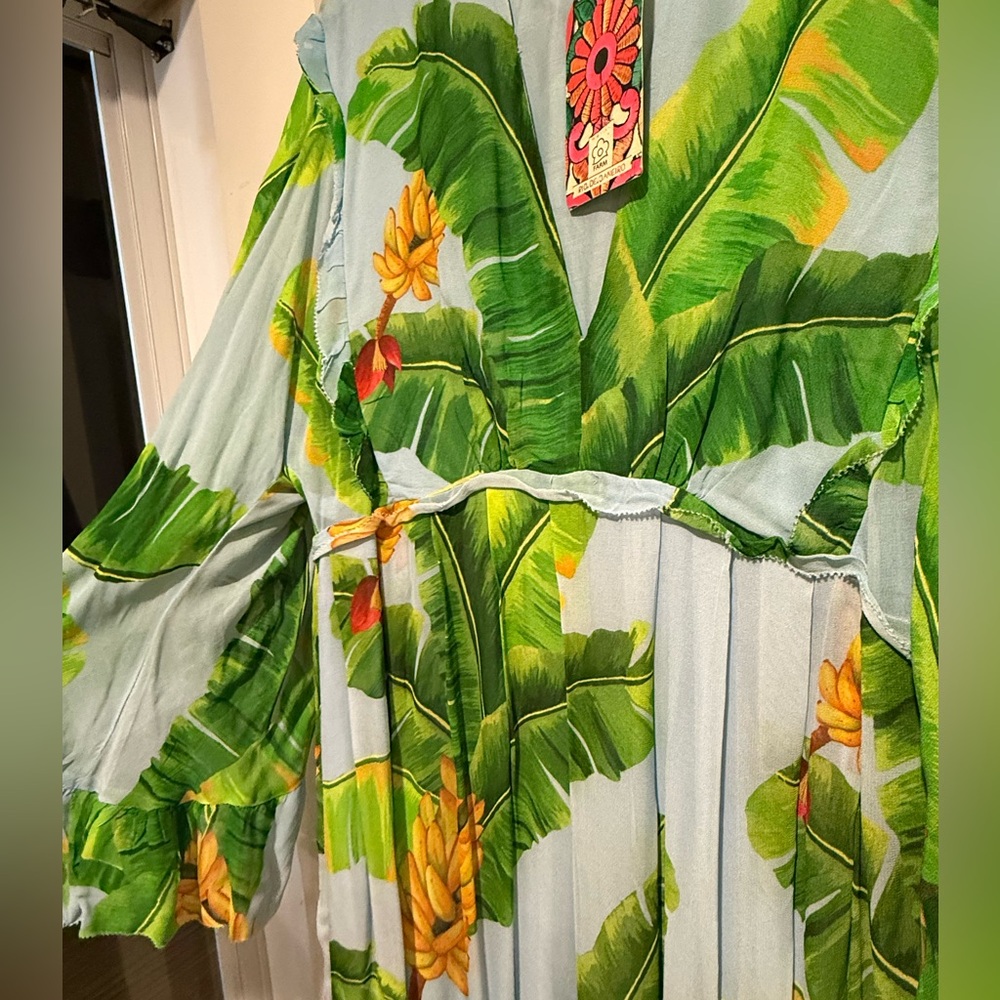 Farm Rio Fresh Banana Tropical  Maxi Dress 🍌 🌴 - Picture 4 of 8